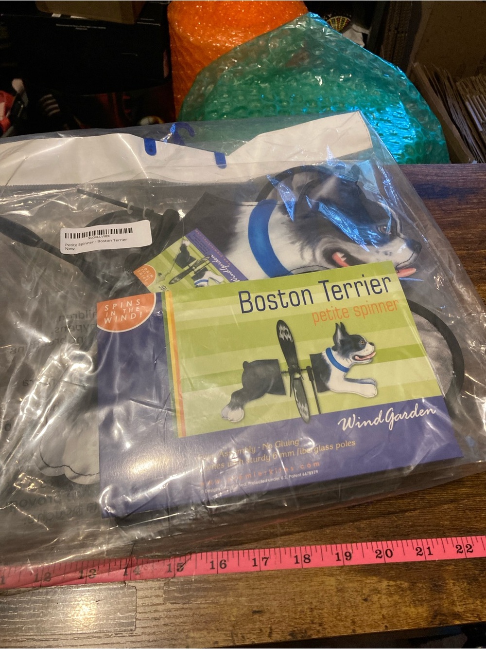 Wind Garden petite spinner-Boston Terrier